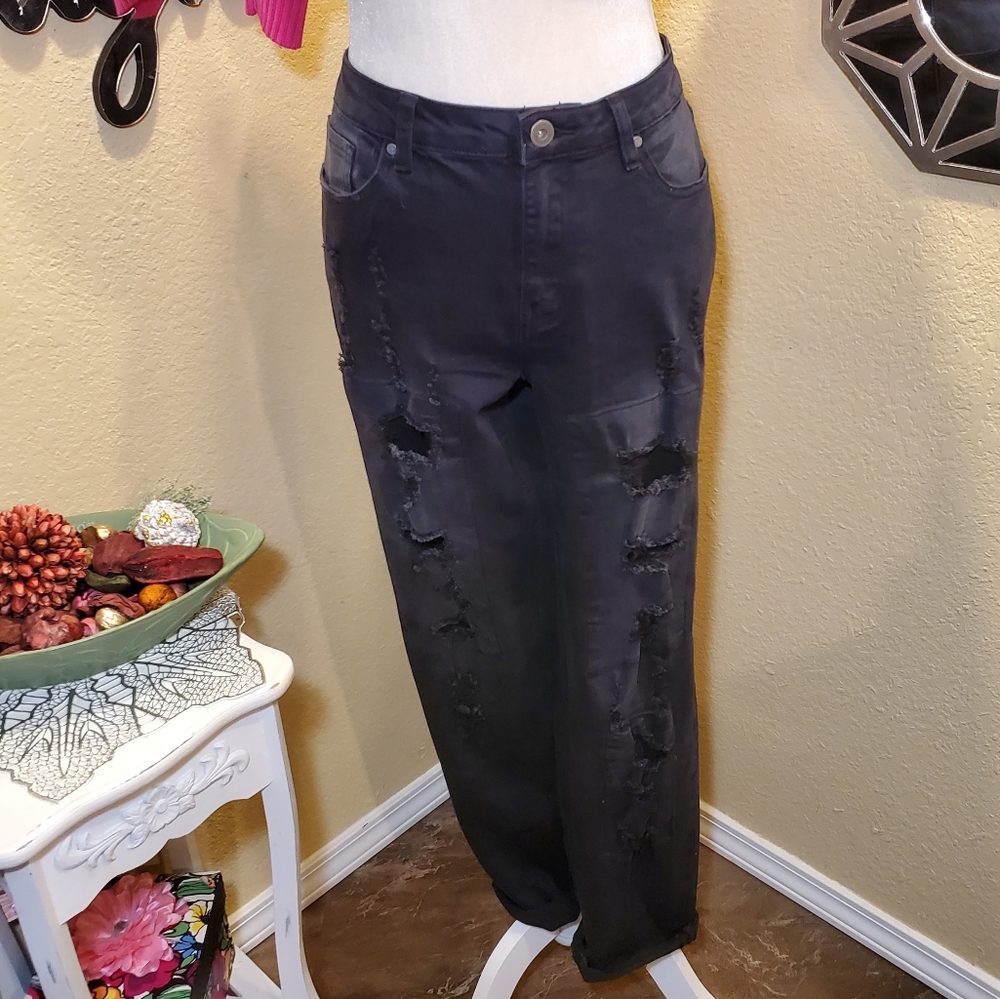 Indigo Thread Co. Factory Distressed Jeans